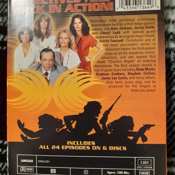 CHARLIE'S ANGELS COMPLETE 3 SEASON KATE JACKSON, JACLYN SMITH, CHERYL LADD DVD - Picture 6 of 16